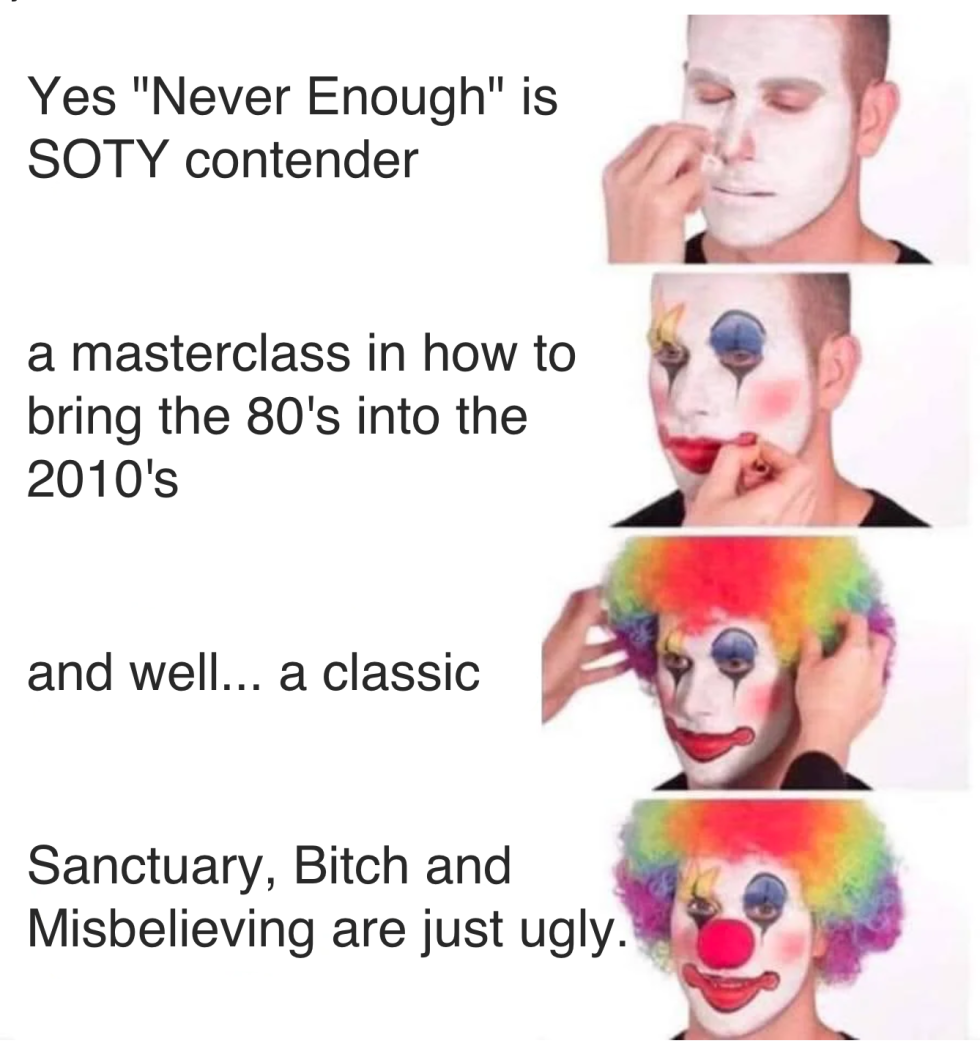 The clown dresses up a meme