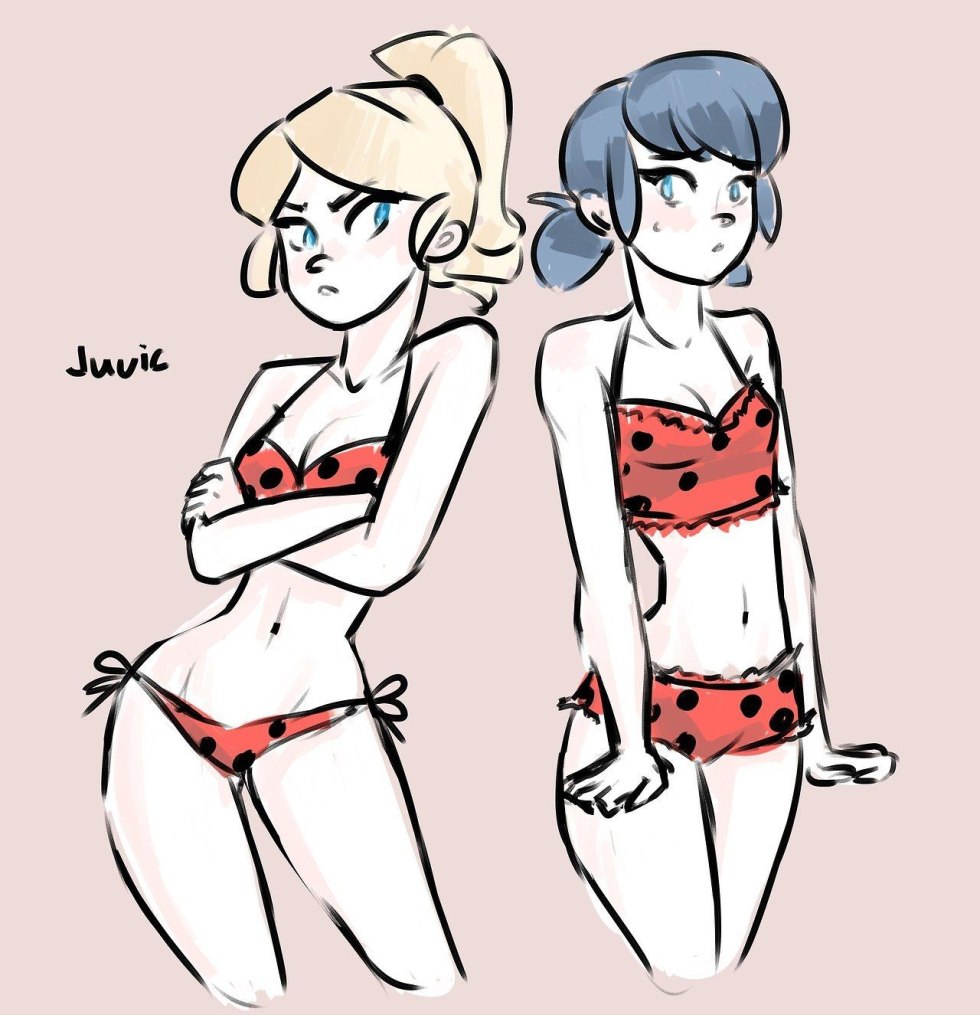 Naked Marinette Lady Bug