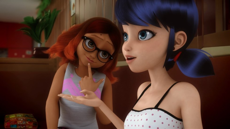 Marinette in pajamas