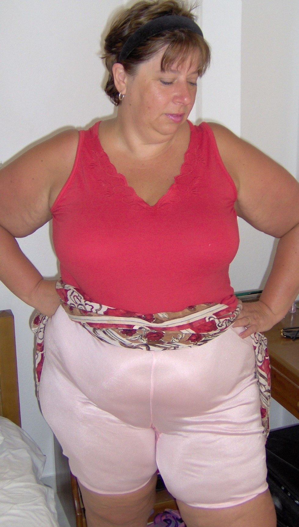 Old hairy fat people in stockings