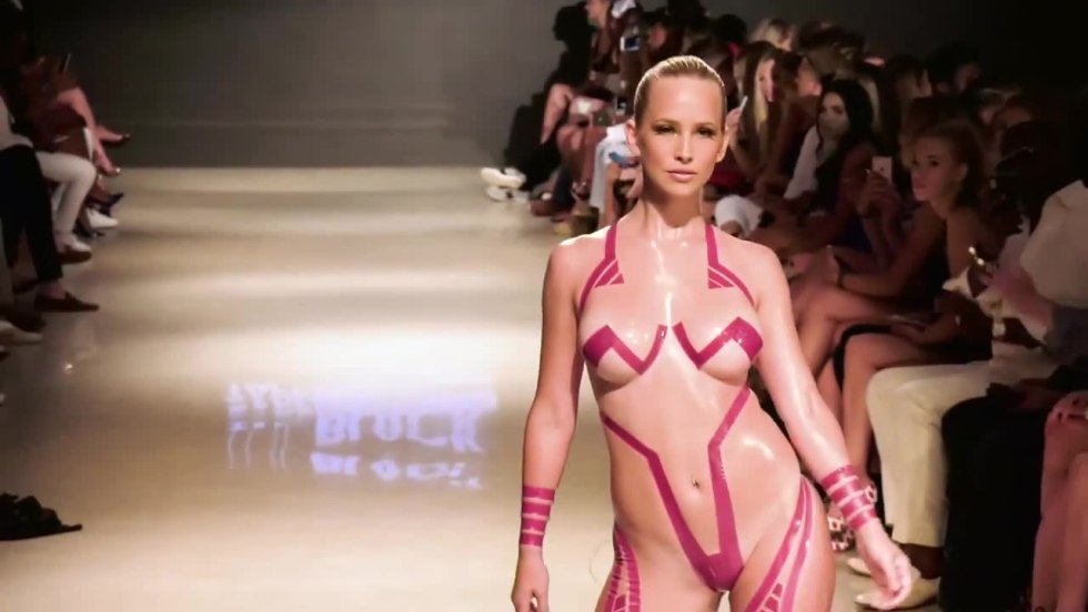 Fashion show of underwear