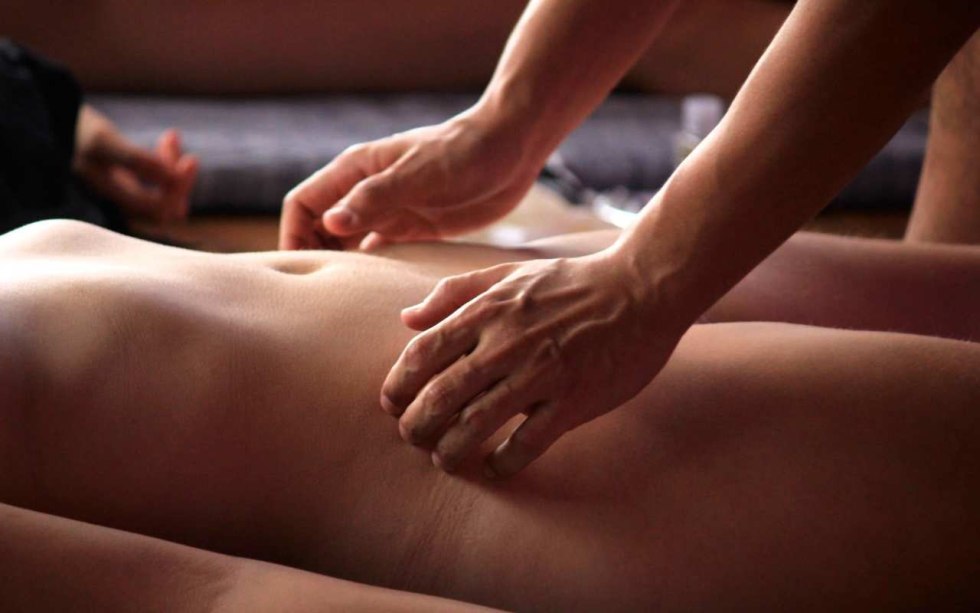 Tantric massage to a woman