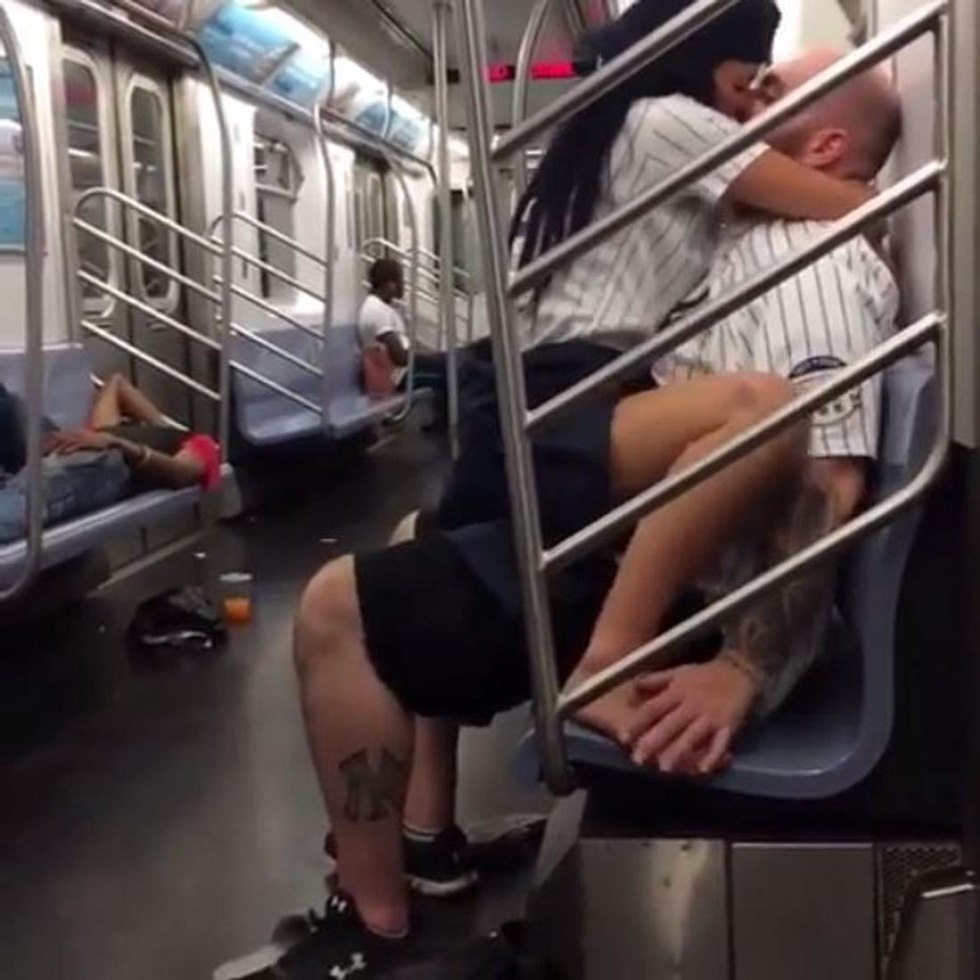 Fuck a girl on a bus