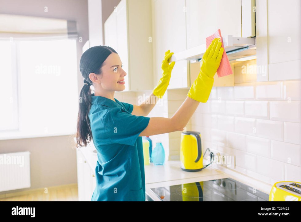 Cleaner in underwear