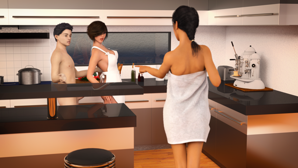 Ava Addams with stepson