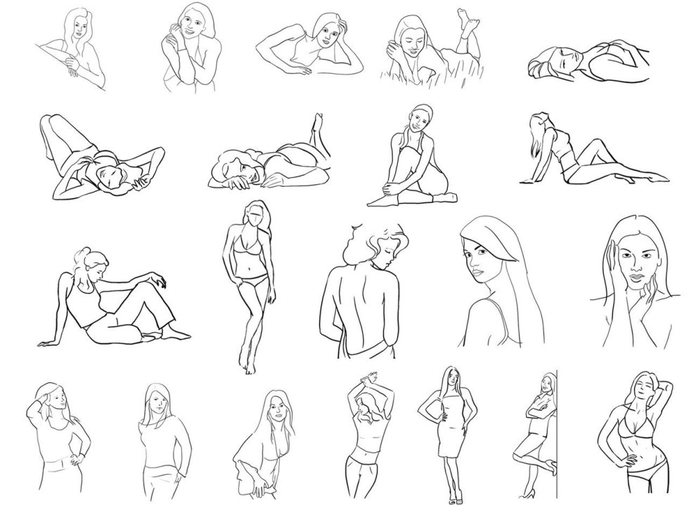 Successful poses for a photo shoot