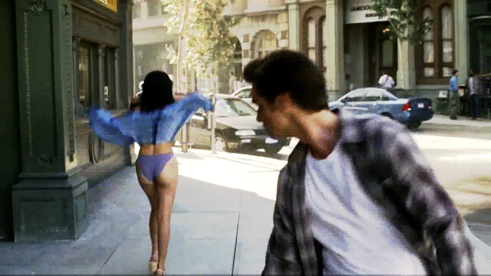 Hair passenger on an airplane