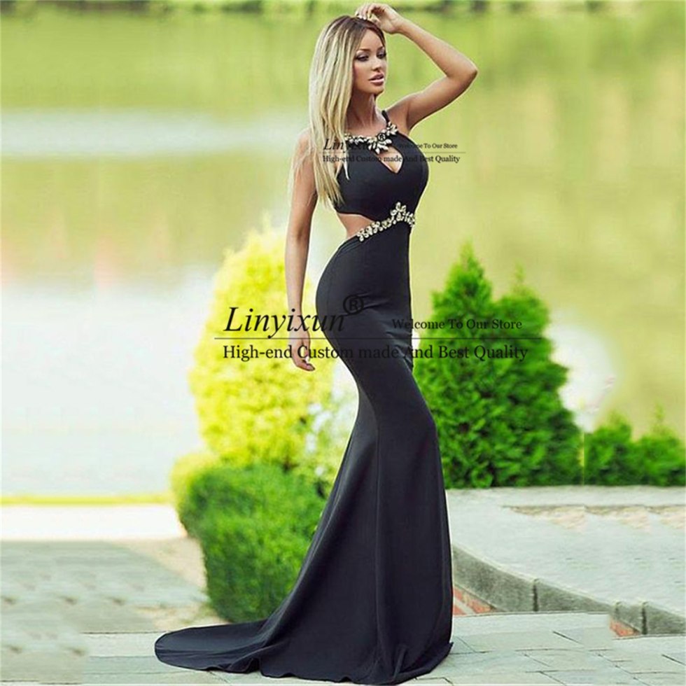 Dress on the floor Blue velvet with a cut