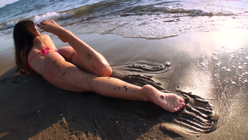 Short shorts rear view