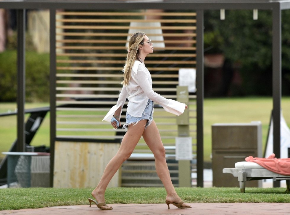 Angelina Brill in stockings