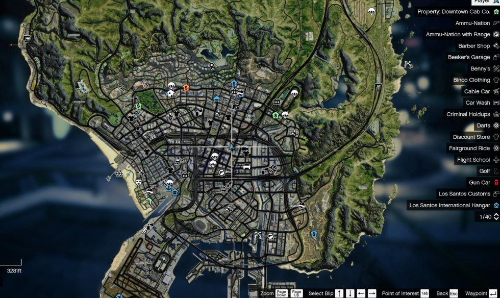 Los Santos map GTA 5