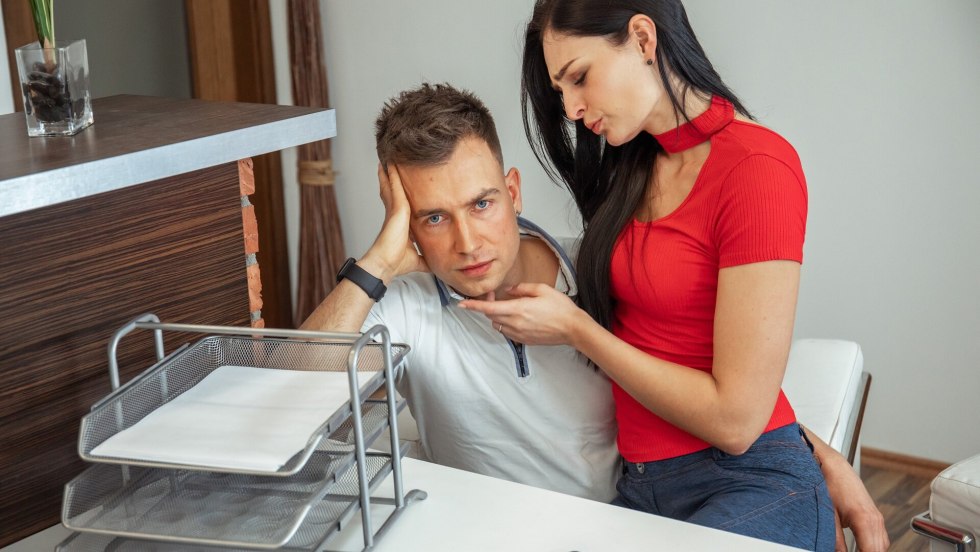 Fucking blonde in the car