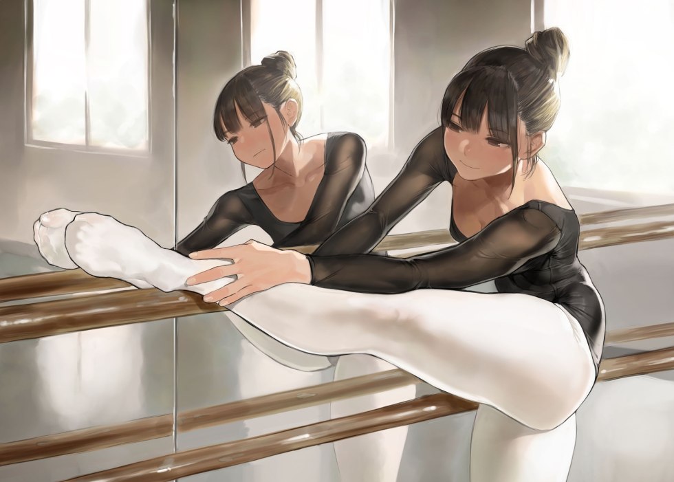 Anime girl ballerina