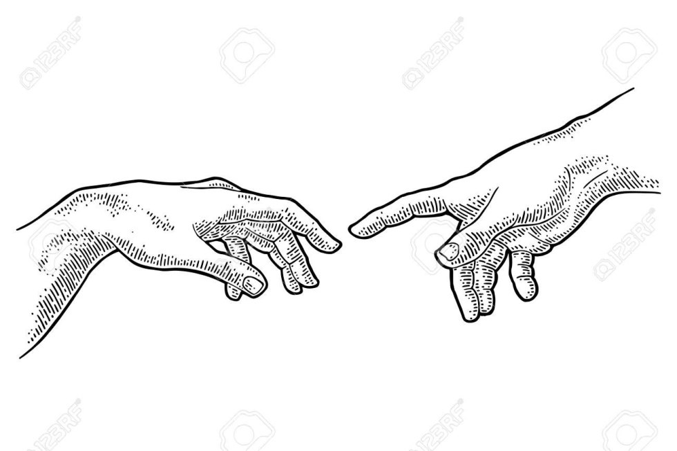 Creation of Adam Hands