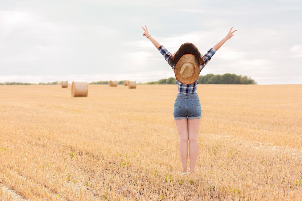 Photo shoot in the haystack family