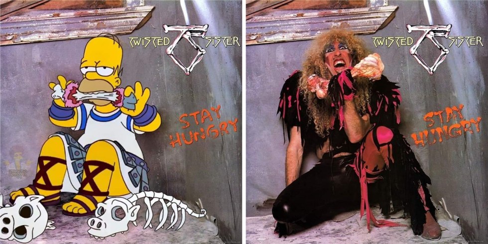 Twisted system of album covers