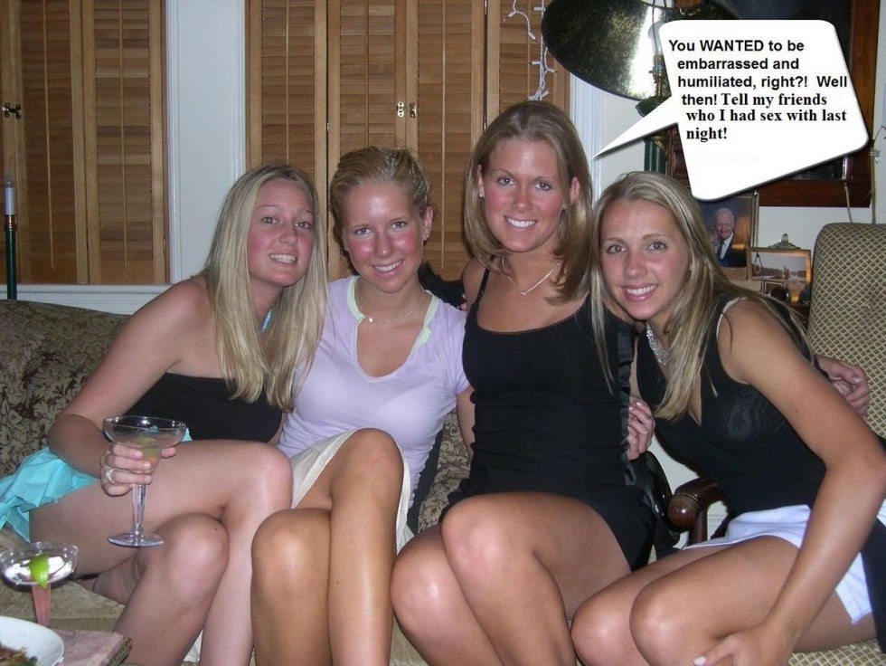 Naked among dressed in the company