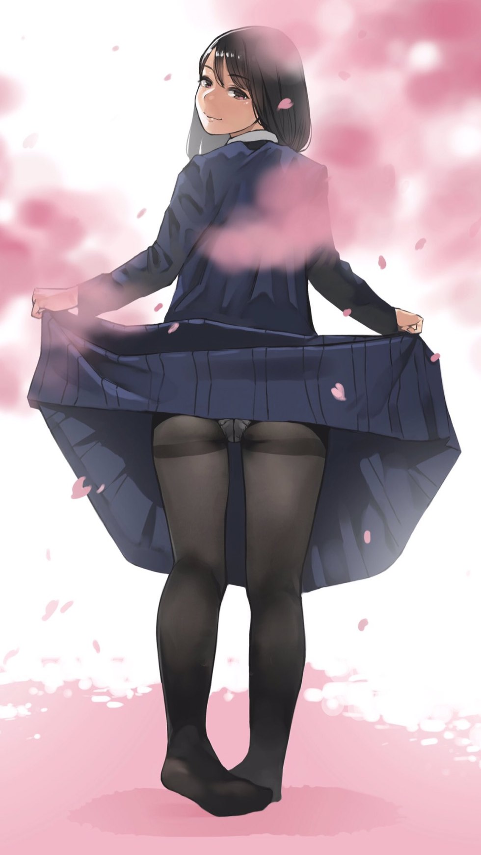 Anime tights under the skirt