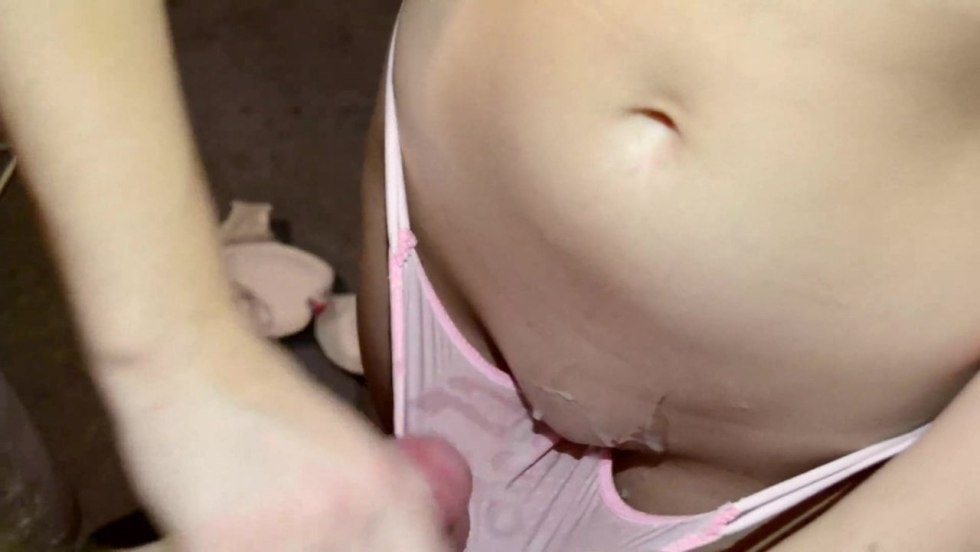 Fucking through panties from the first person