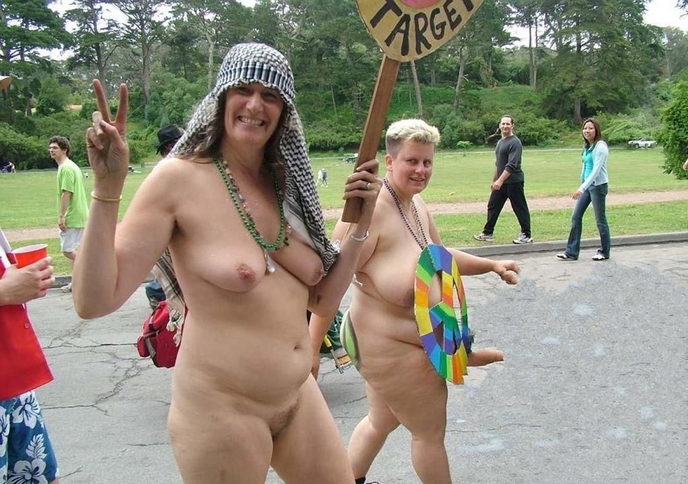Older women at the naked festival