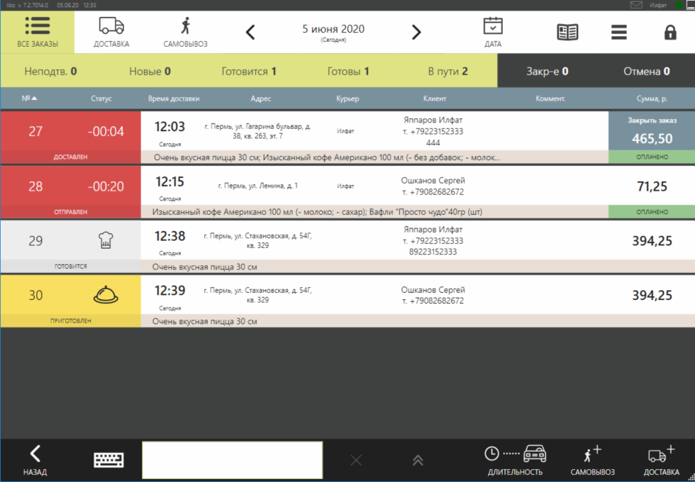 I slept with the deliveryer