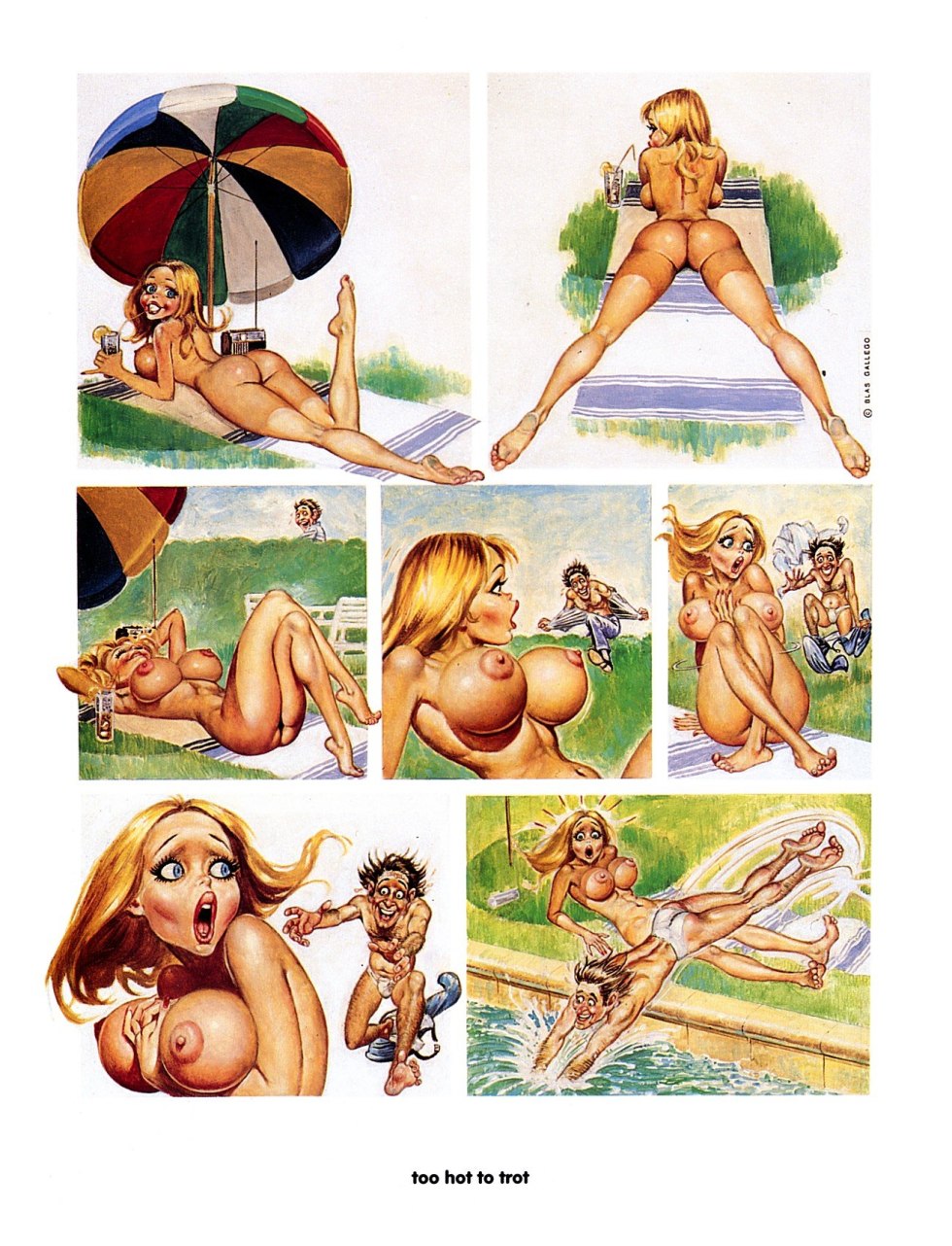 Pornographic caricatures
