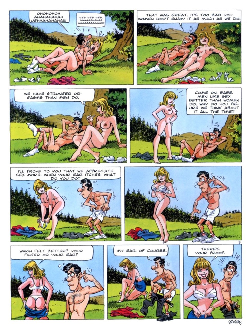 Pornographic caricatures