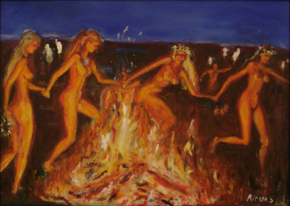 Night on Ivan Kupala Painting nude