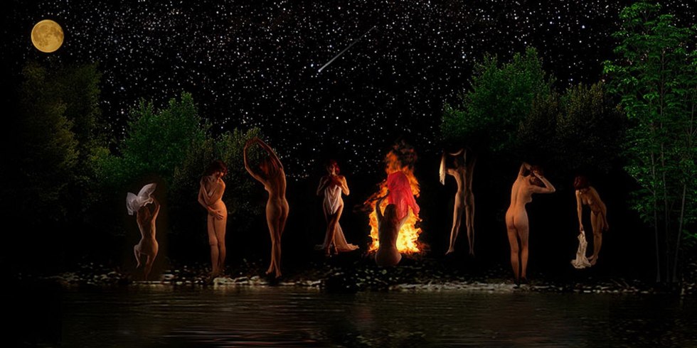 Festival of Ivan Kupala naked