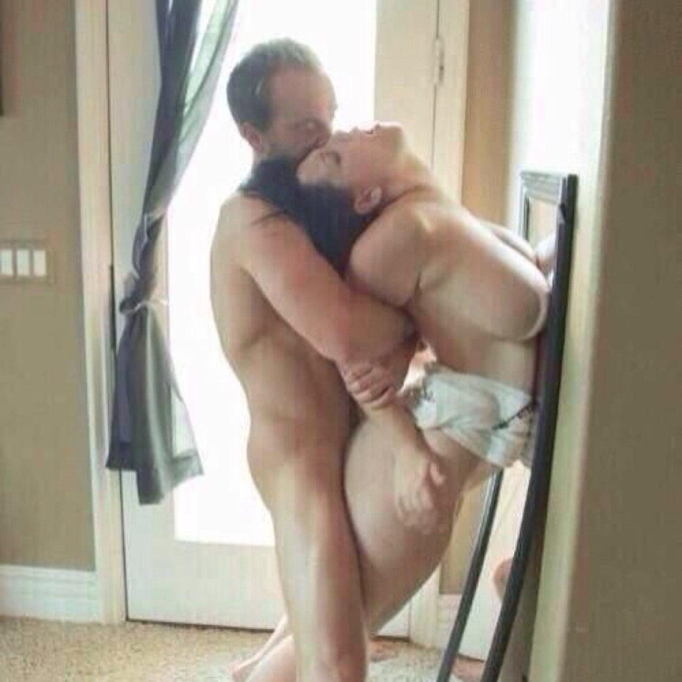 I pressed against a naked woman