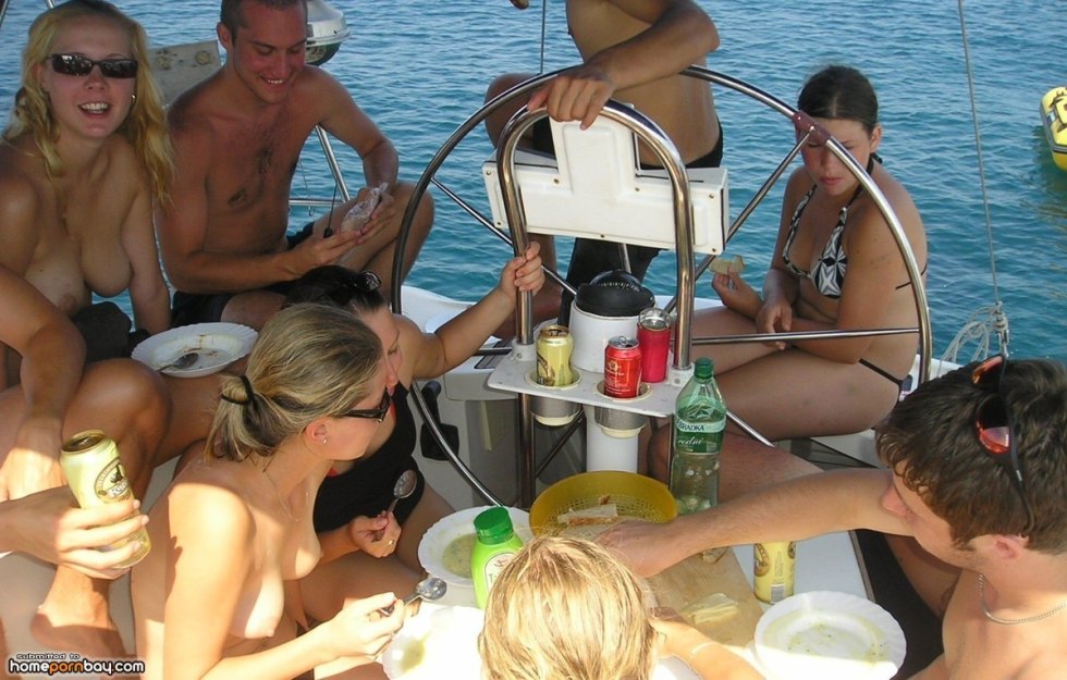 Group fuck on a yacht