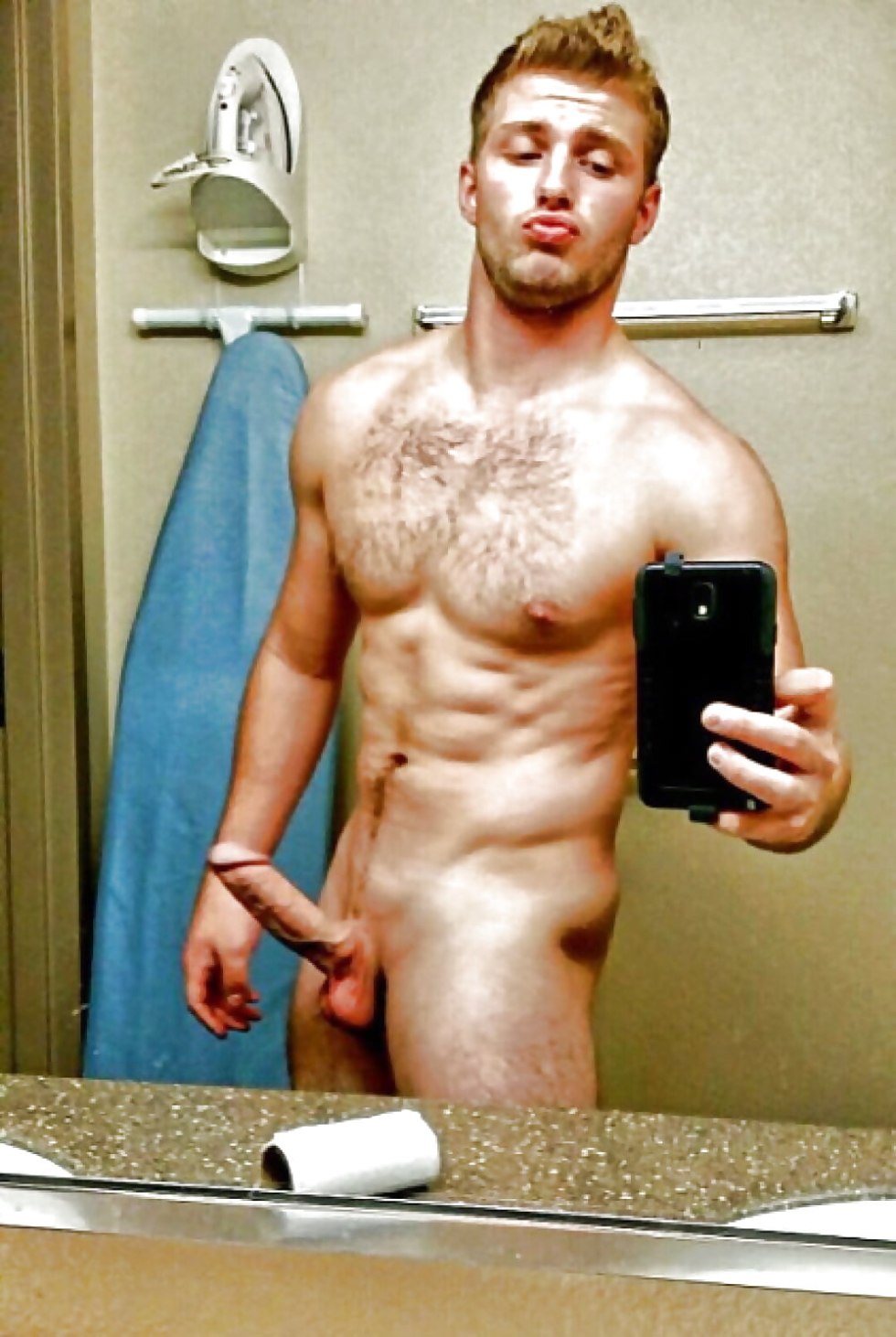 A guy with a huge member homemade