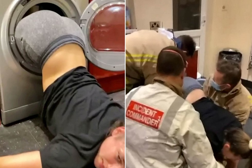 Stuck in a washing room