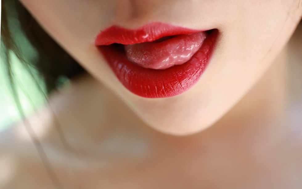 Beautiful female lips