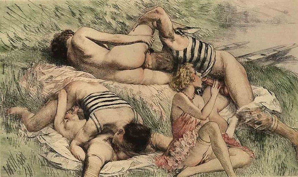 Erotic engravings Paul-Emil Bek