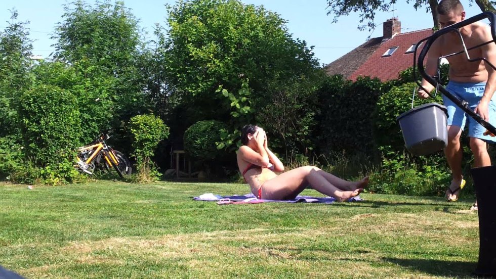 Adults naked in the country