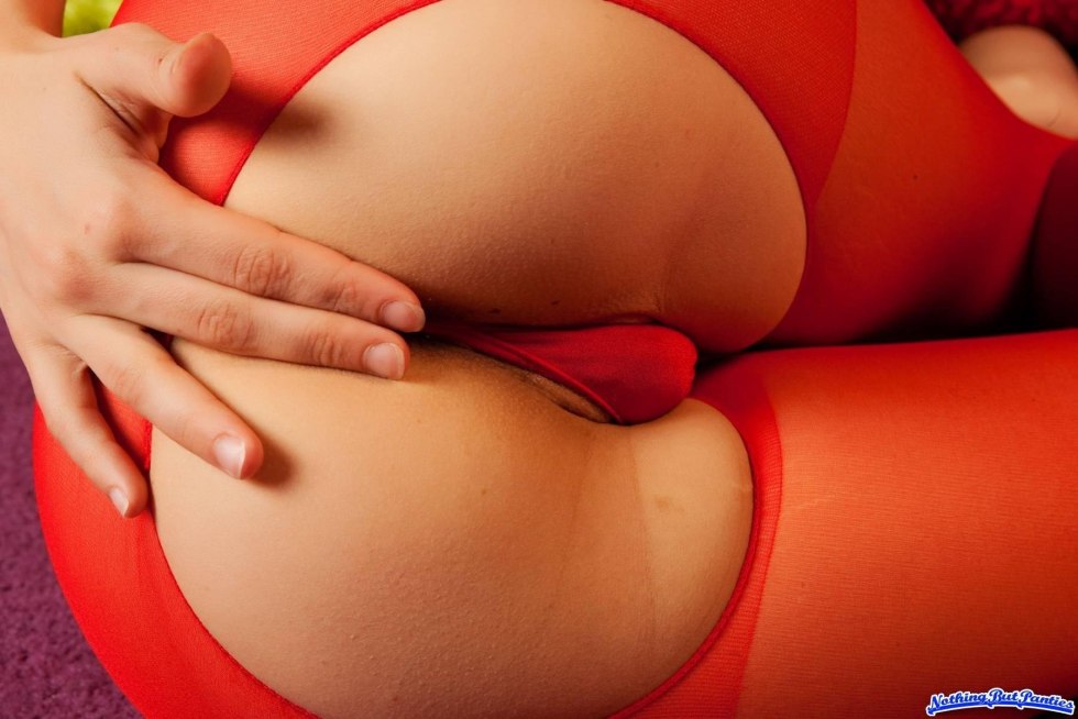 Girls in shorts with a neckline