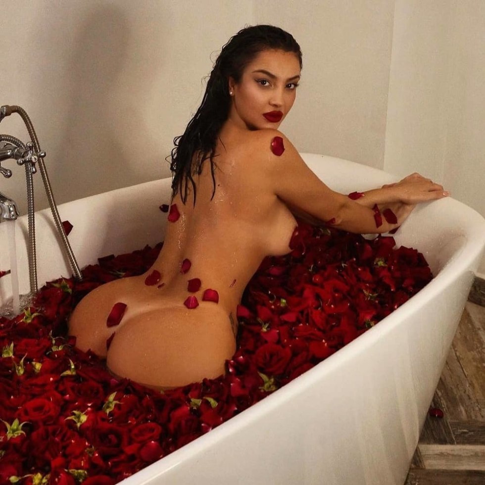 Naked women in a towel