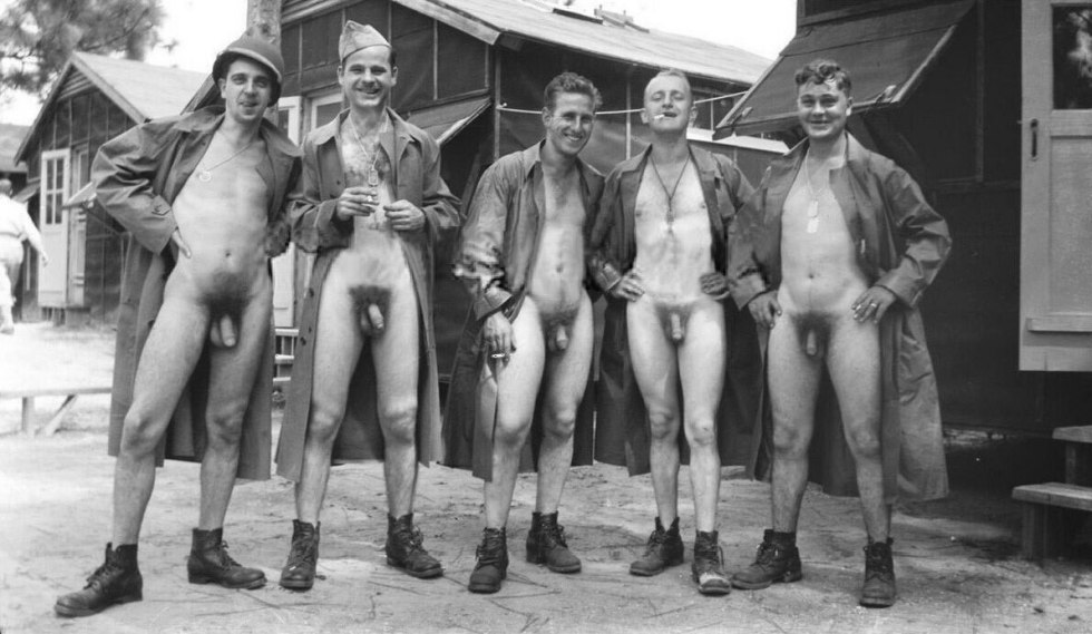 Naked hairy men retro