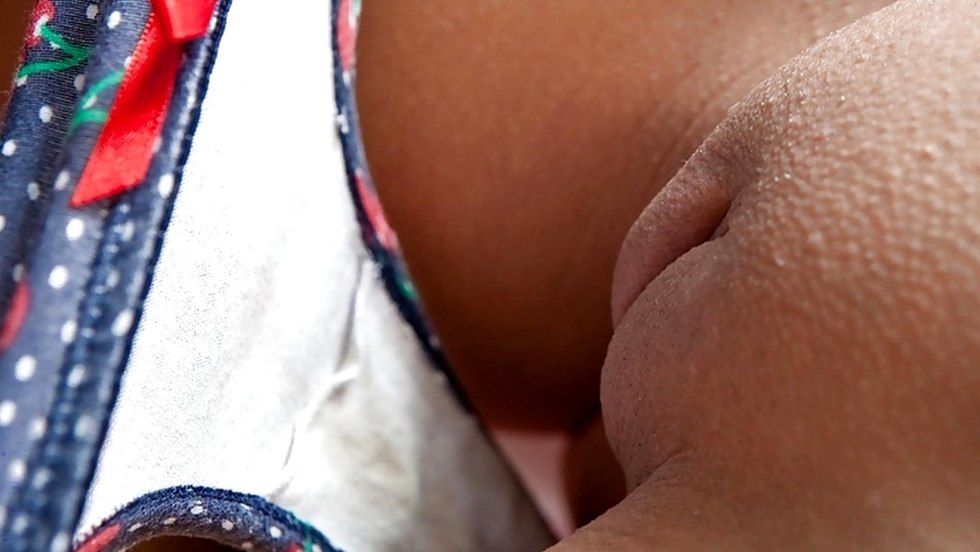 Erotic tights with a hole