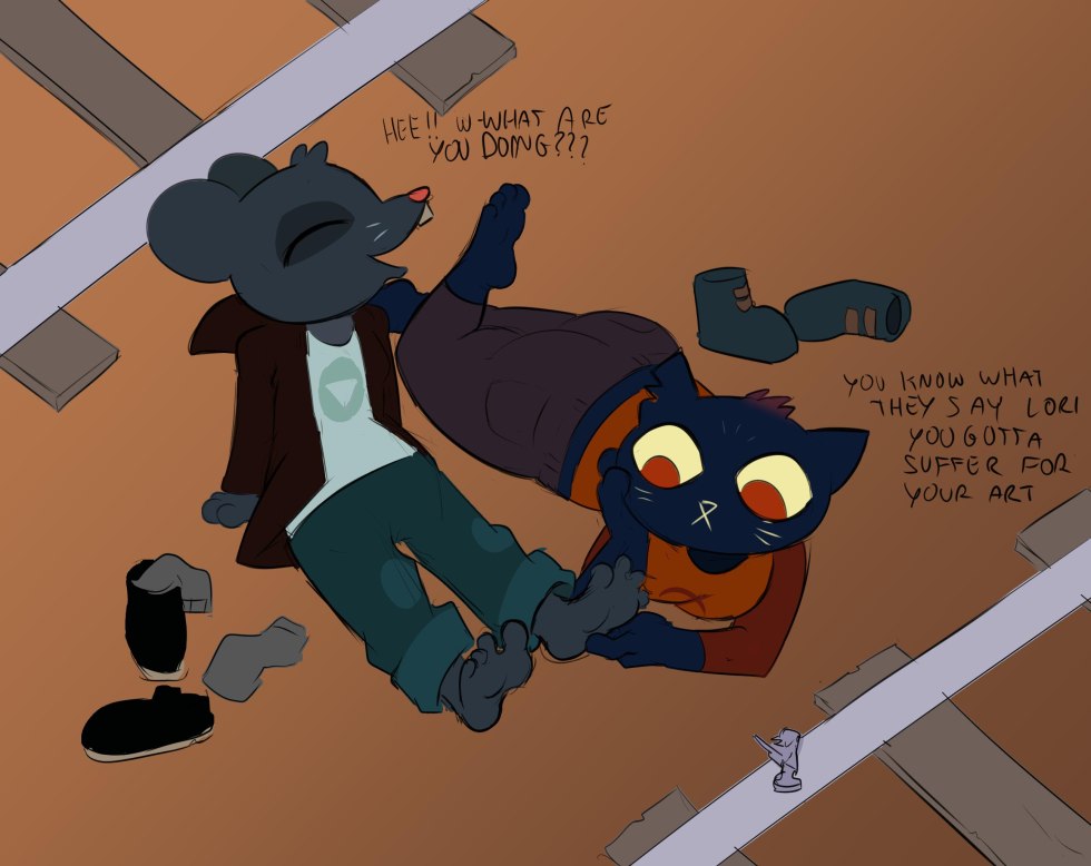 Naked women in the autumn forest