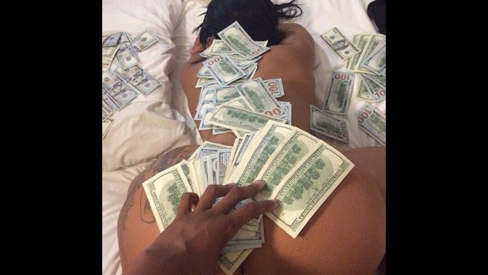 Girl with money