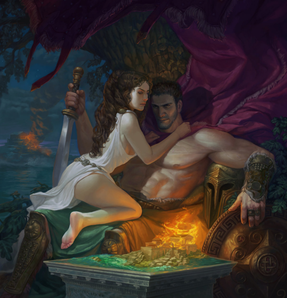God Ares and Aphrodite