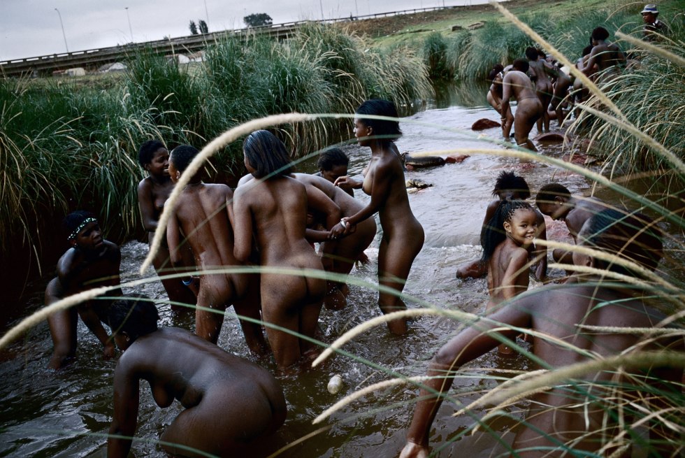 Naked Japanese on hot springs