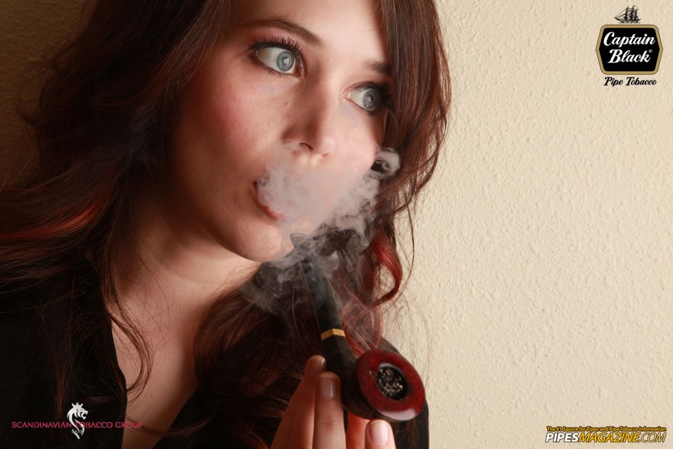 Women smoking pipe