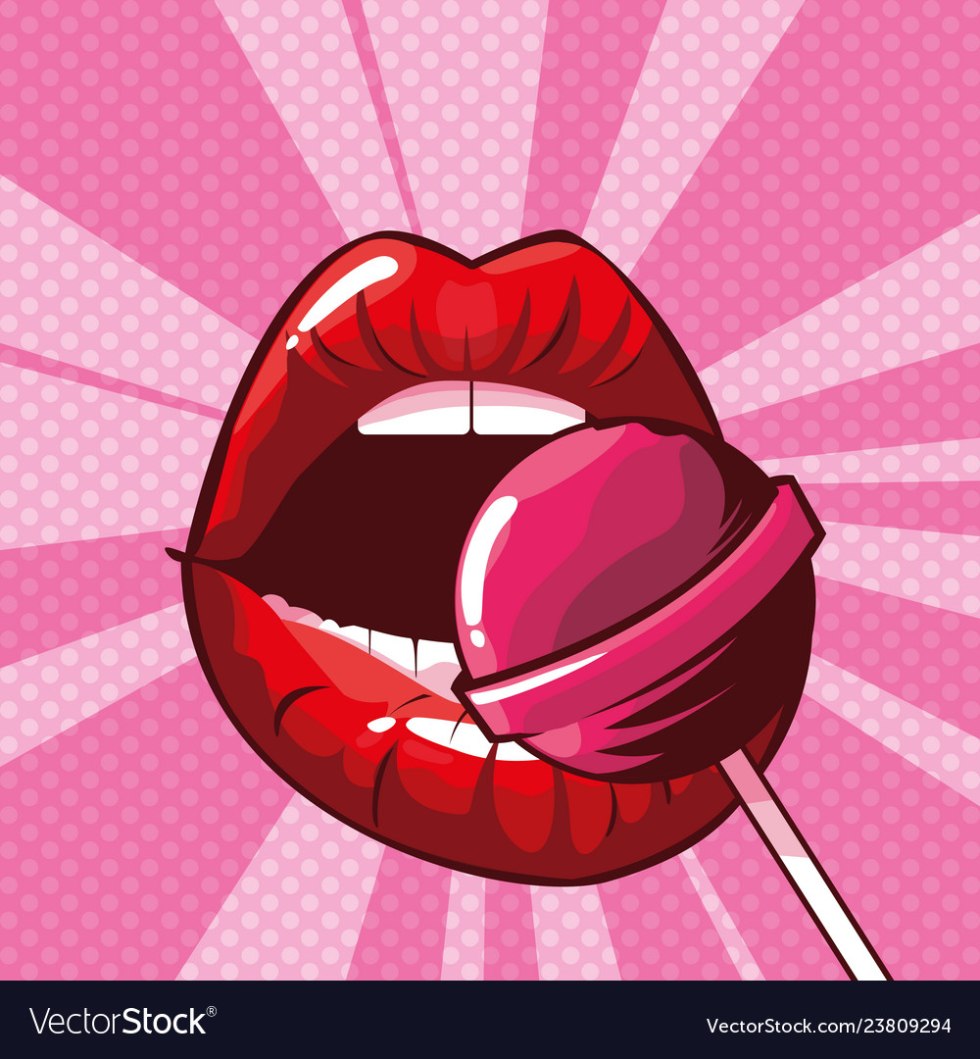 Lips with a lips with a lips with a candy