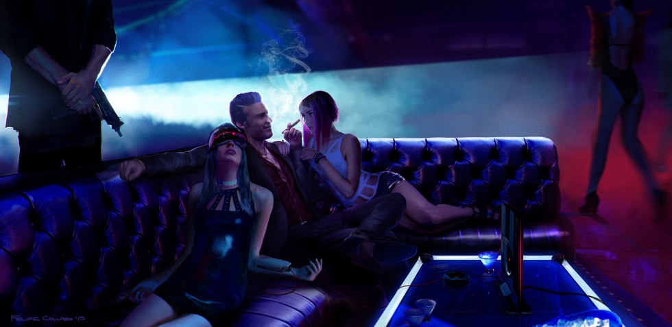 Cyberpunk 2077 bar