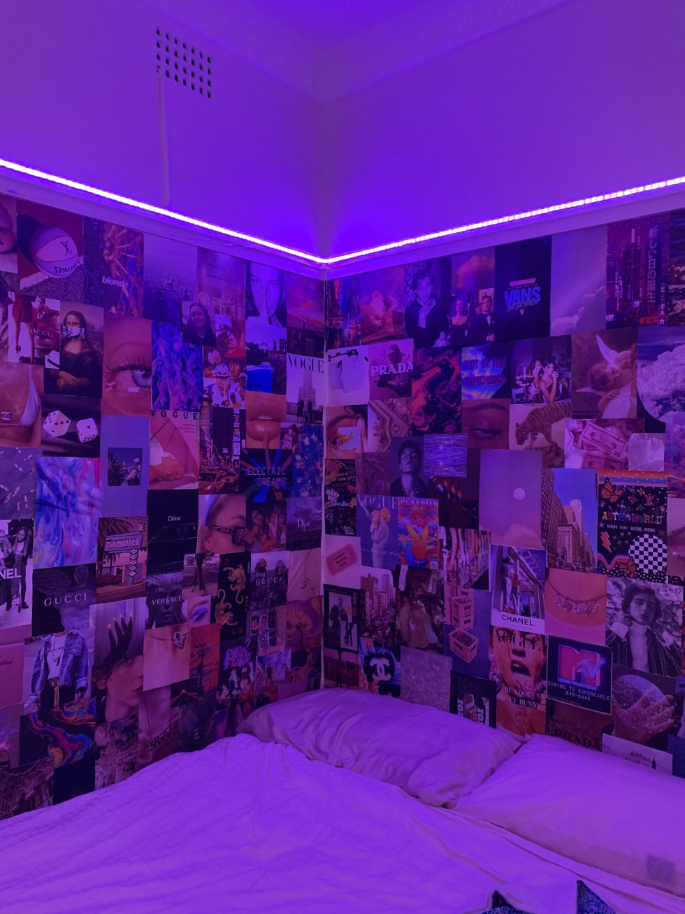 Neon -style room for teenager