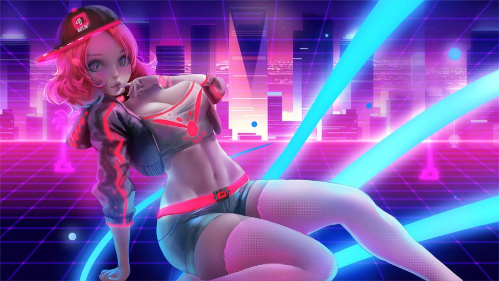 Neon girl game