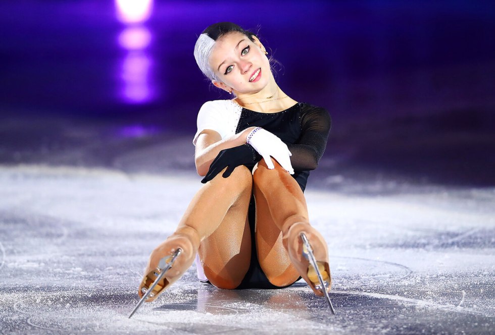 Sasha Trusova skater cowards
